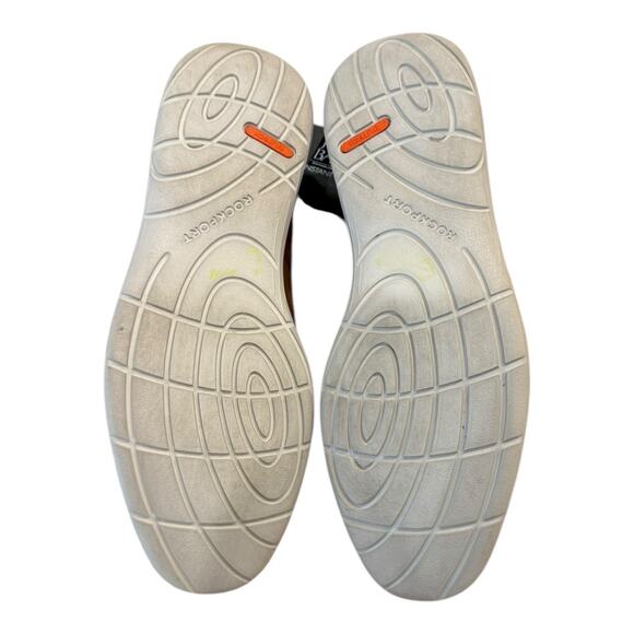 Rockport Men's Shoes Garett Wingtip Leather Derby Comfort Oxford Brown Sz 8.5 - Picture 9 of 10